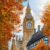 Elizabeth Tower, London, in autumn.