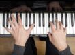 A person playing a piano.
