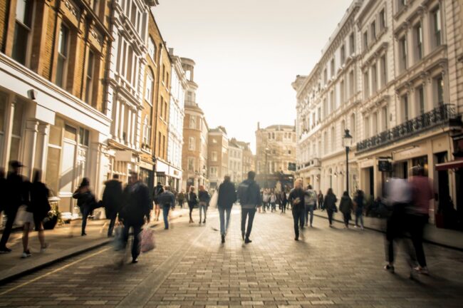 24 A busy high street